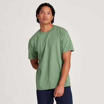 Allbirds Allgood Baumwoll T-shirts Herren Grün | DE1582WN