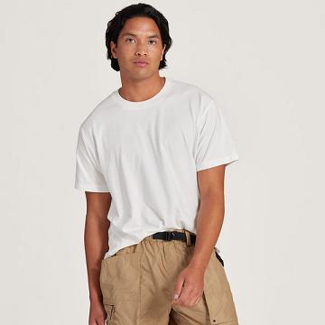 Allbirds Allgood Baumwoll T-shirts Herren Weiß | DE1585NW