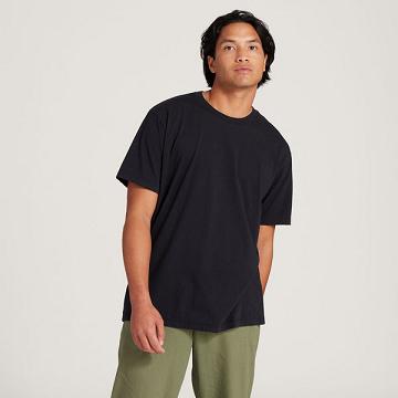 Allbirds Allgood Baumwoll T-shirts Herren Schwarz | DE1586BE