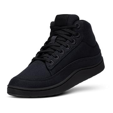 Allbirds Canvas Pacer Mids High Damen Schwarz | DE1232FD