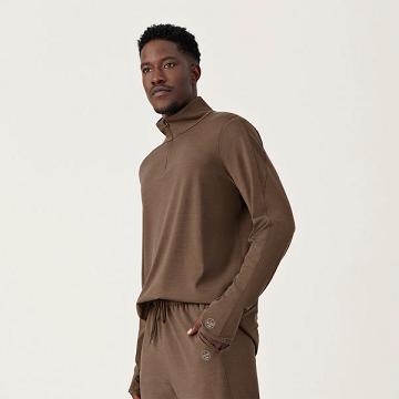 Allbirds Performance Quarter Zip Hoodie Herren Braun | DE1552YX