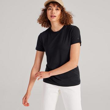 Allbirds Sea T-shirts Damen Schwarz | DE1142MQ