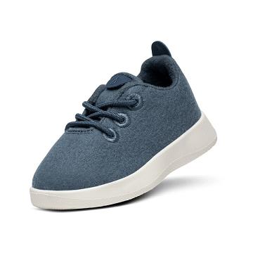 Allbirds Smallbirds Wolle Runner Sneakers Kinder Blau | DE1017XY