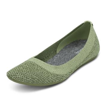 Allbirds Tree Breezers Flache Schuhe Damen Grün | DE1208SG