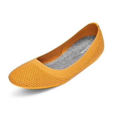 Allbirds Tree Breezers Flache Schuhe Damen Gelb | DE1211OK