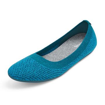 Allbirds Tree Breezers Flache Schuhe Damen Türkis | DE1213UZ