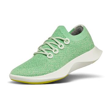 Allbirds Tree Dasher 1 Laufschuhe Damen Mintfarben Weiß | DE1282HA