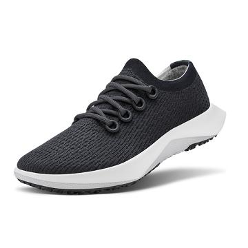 Allbirds Tree Dasher 2 Laufschuhe Damen Schwarz Weiß | DE1252ZU