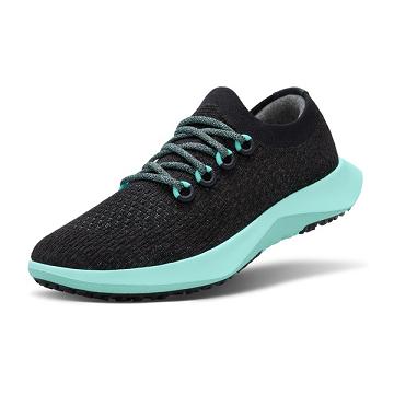 Allbirds Tree Dasher 2 Laufschuhe Damen Schwarz Mintfarben | DE1259DF