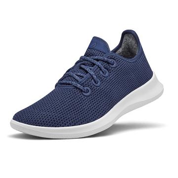 Allbirds Tree Runner Sneakers Damen Blau Weiß | DE1373EB