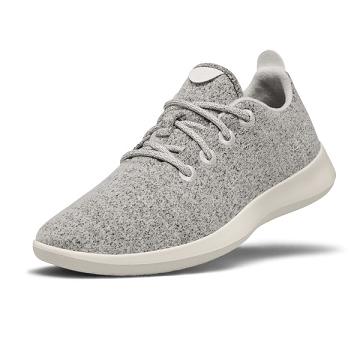 Allbirds Wolle Runner Sneakers Damen Grau Weiß | DE1385JP