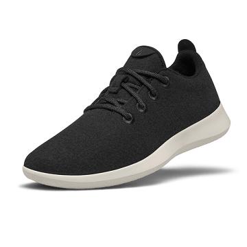Allbirds Wolle Runner Sneakers Herren Schwarz Weiß | DE1812YX